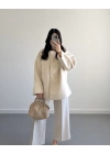 PREMİUM OVERSİZE KAŞE KABAN BEJ