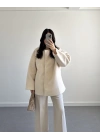 PREMİUM OVERSİZE KAŞE KABAN BEJ