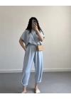 REX BEBE MAVİ MODAL KUMAŞ TAKIM