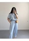 REX BEBE MAVİ MODAL KUMAŞ TAKIM