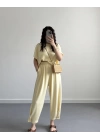 REX SARI MODAL KUMAŞ TAKIM ( ÖN SİPARİŞ)