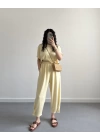 REX SARI MODAL KUMAŞ TAKIM ( ÖN SİPARİŞ)