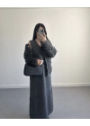 SAÇAKLI HIRKA ELBİSE ANTRASİT