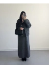 SAÇAKLI HIRKA ELBİSE ANTRASİT
