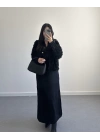 SAÇAKLI HIRKA ELBİSE SİYAH