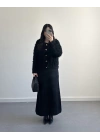SAÇAKLI HIRKA ELBİSE SİYAH