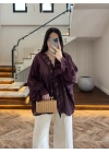 ŞARAP DANTELLİ GÖMLEK -5108