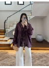 ŞARAP DANTELLİ GÖMLEK -5108