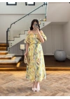 SARI BALON KOLLU CROP BLUZ & ETEK