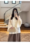SARI İP BAĞCIKLI BRODELİ GÖMLEK -5096