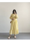 SARI MIDI BOY FİSTO ELBİSE