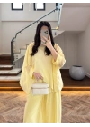 SARI PELERİNLİ PANTOLON TAKIM-9327