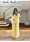 SARI PELERİNLİ PANTOLON TAKIM-9327