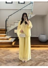 SARI PELERİNLİ PANTOLON TAKIM-9327