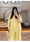 SARI PELERİNLİ PANTOLON TAKIM-9327