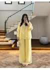 SARI PELERİNLİ PANTOLON TAKIM-9327