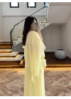 SARI PELERİNLİ PANTOLON TAKIM-9327
