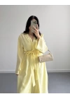 SARI TENSEL PREMİUM KİMONO TAKIM
