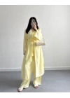 SARI TENSEL PREMİUM KİMONO TAKIM