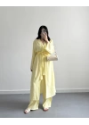 SARI TENSEL PREMİUM KİMONO TAKIM