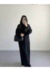 SİYAH BALIKÇI YAKA TRİKO ELBİSE