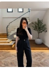 SİYAH BUZY KISA KOL BODY - 1164