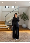 SİYAH CEP DETAY BLAZER TAKIM - 9116