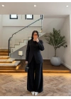 SİYAH CEP DETAY BLAZER TAKIM - 9116