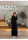 SİYAH CEP DETAY BLAZER TAKIM - 9116