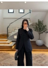 SİYAH CEP DETAY BLAZER TAKIM - 9116