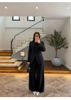 SİYAH CEP DETAY BLAZER TAKIM - 9116