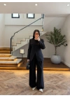SİYAH CEP DETAY BLAZER TAKIM - 9116