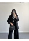 SİYAH ÇİZGİ DETAYLI BLAZER CEKET