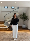 SİYAH DANTELLİ İŞLEMELİ TASARIM CEKET-9773