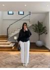 SİYAH DANTELLİ İŞLEMELİ TASARIM CEKET-9773