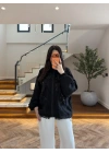 SİYAH DANTELLİ İŞLEMELİ TASARIM CEKET-9773