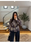 SİYAH KALIN KORSELİ BLUZ-5158