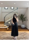 SİYAH KEMER DETAYLI ETEK - 580547
