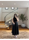 SİYAH KEMER DETAYLI ETEK - 580547
