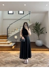 SİYAH KEMER DETAYLI ETEK - 580547