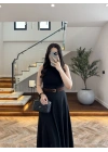 SİYAH KEMER DETAYLI ETEK - 580547