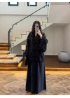 SİYAH LASTİKLİ MODAL PANTOLON -50979