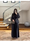 SİYAH OMUZ PİLİ DETAY BLUZ TAKIM-26103