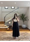 SİYAH ÖN PİLE DETAY ETEK -580653