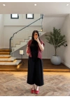 SİYAH ÖNDEN PİLELİ PANTOLON -1014