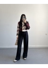 SİYAH ÖNÜ ÇİMALI PANTOLON