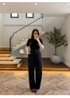 SİYAH PİLELİ PALAZZO PANTOLON-51078