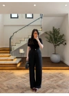 SİYAH PİLELİ PALAZZO PANTOLON-51078