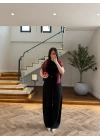 SİYAH TENSEL PANTOLON-27Y-000123
