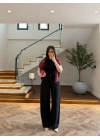 SİYAH TENSEL PANTOLON-27Y-000123